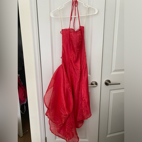 Vintage one of a kind silk prom dress - Picture 5 of 6